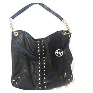 Michael Kors Black leather studded purse.